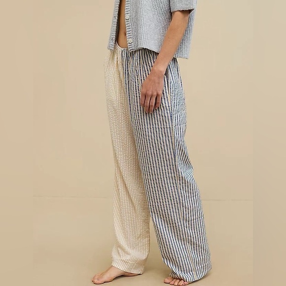 aerie Off-Duty Seersucker Skater Pajama Pants - Picture 3 of 9